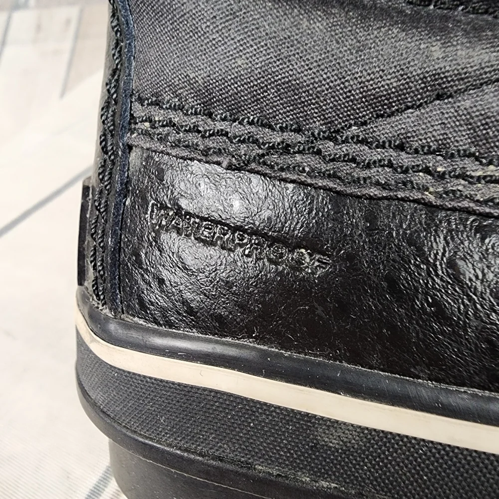 Sorel Torino  II Waterproof Winter Boot Faux Fur Cuff Lace Front Black Size 5 - Picture 7 of 16